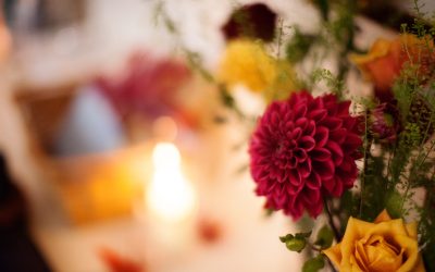 A mood board for an autumn wedding in London