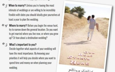 A helpful guide to planning your wedding