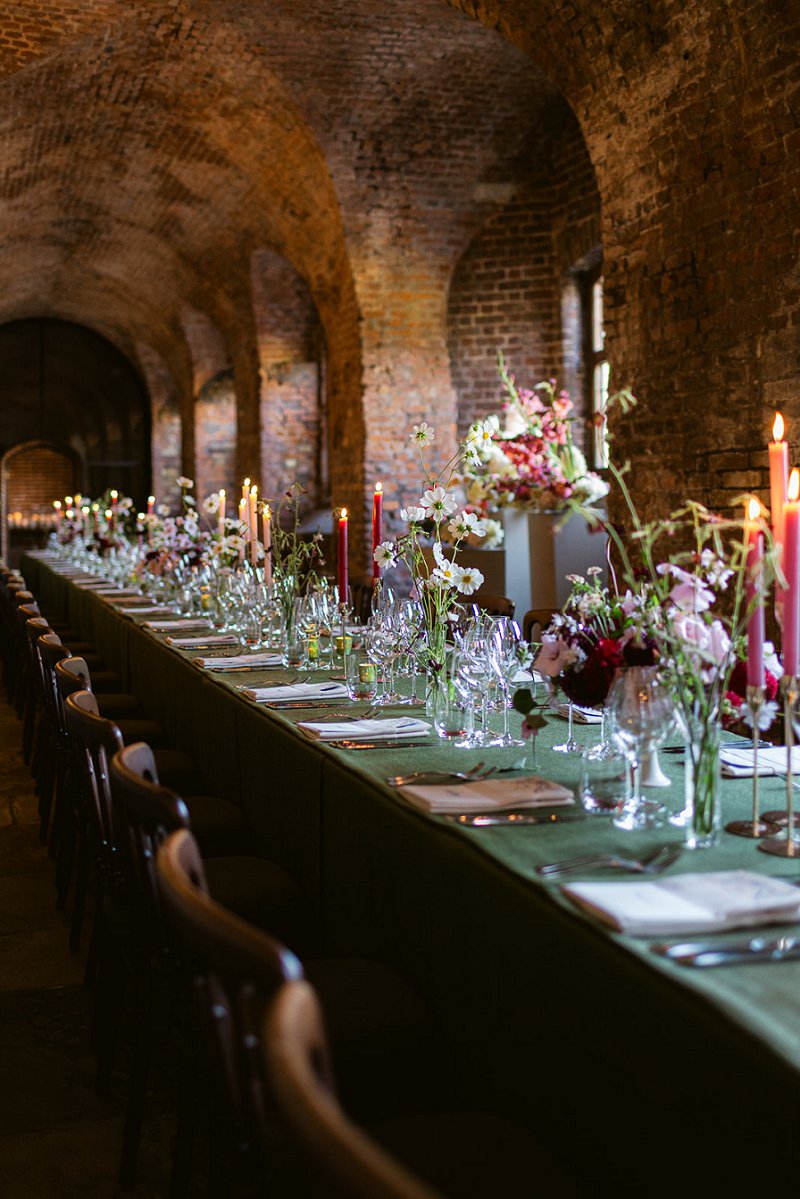 London wedding The Charterhouse tabblescape